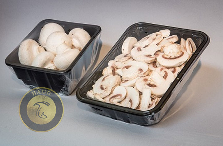 بسته بندی قارچ با ظروف پلاستیکی سنتی در دو مدل کاسه ای و سینی