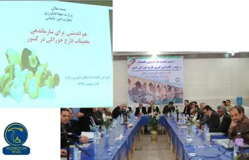عکسی در رابطه با مقاله جلسه هم اندیشی برای افزایش بهره وری تولید قارچ در ایران