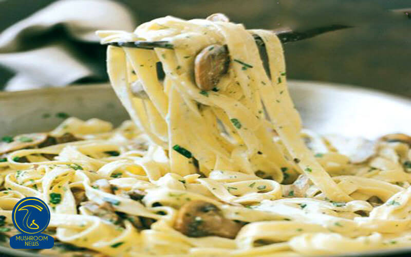 آموزش آشپزی با قارچ - طرز تهیه اسپاگتی با قارچ - غذای گیاهی
