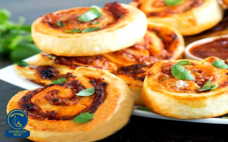 آموزش آشپزی با قارچ - طرز تهیه پیتزا قارچ فرفره ای - غذای گیاهی