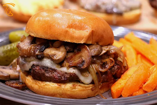 طرز تهیه ماشروم برگر