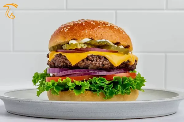 ساندویچ ماشروم برگر (همبرگر با قارچ)