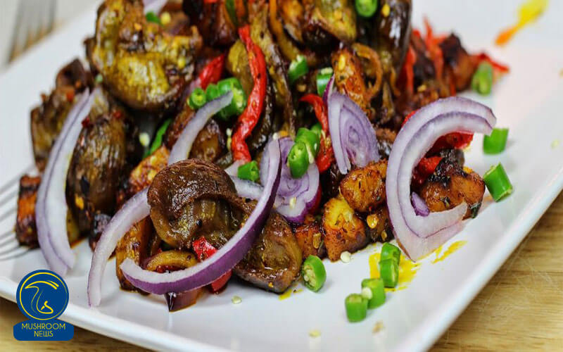 خوراک سنگدان مرغ با قارچ, هاگ