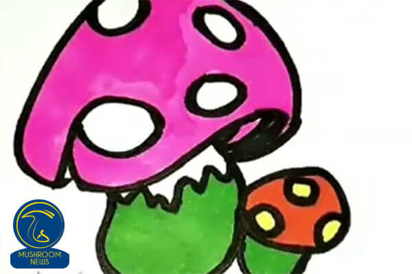 نقاشی قارچ کودک