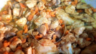 آموزش آشپزی با قارچ - خوراک قارچ و هویج