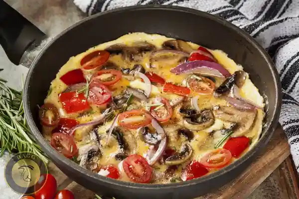 املت گوجه فرنگی و قارچ