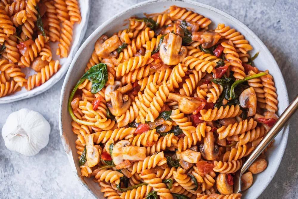 طرز تهیه ماکارونی با قارچ - ماکارانی با قارچ