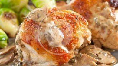 آموزش آشپزی با قارچ - خوراک قارچ و مرغ