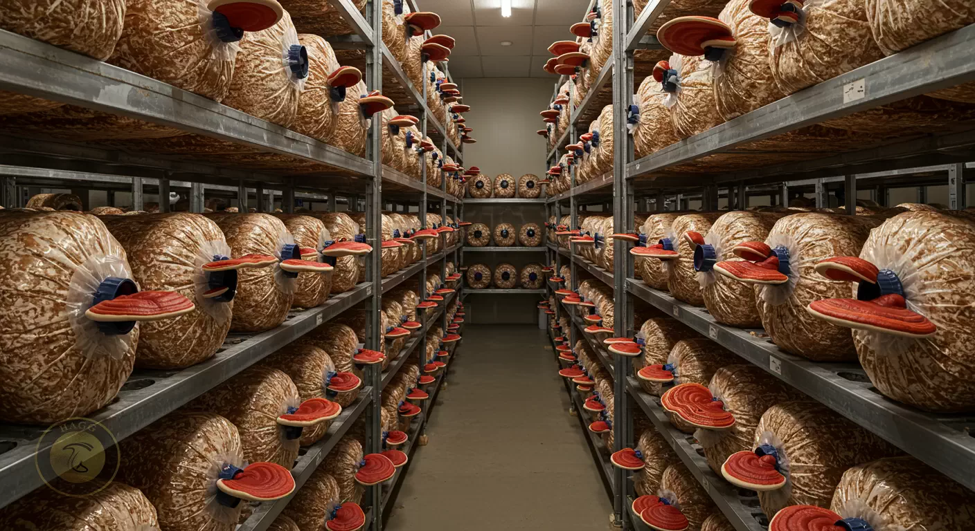 عکس مربوط به اشتغال زایی با پرورش قارچ گانودرما در سال 1399- از خبرهای کوتاه قارچی سال 99 است