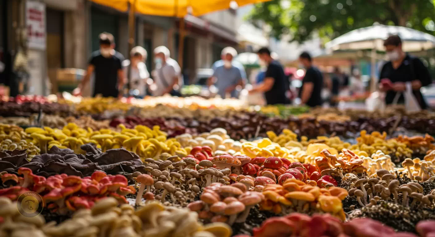 عکس مربوط به تاثیر کرونا روی بازار قارچ