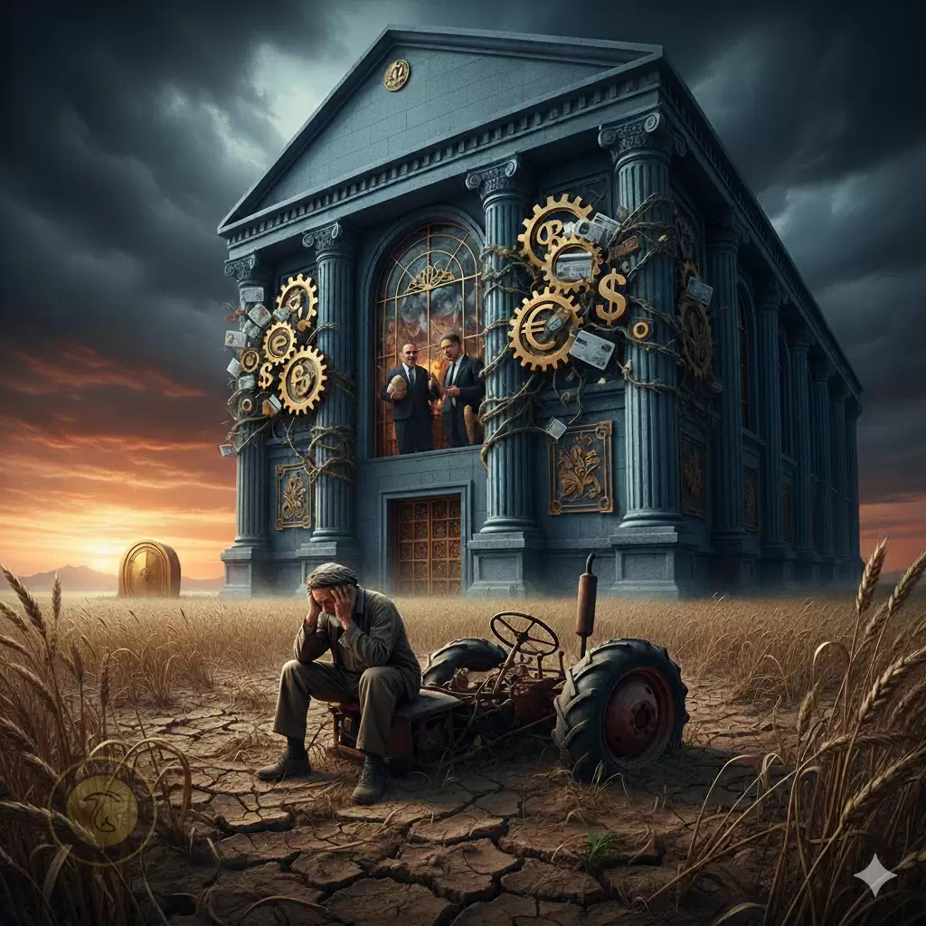 عکس مربوط به فلج شدن تولید با کاسبی بانک است.