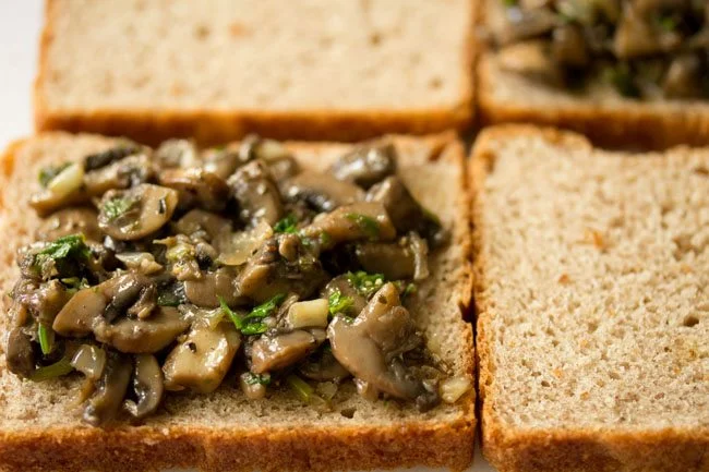 آموزش آشپزی طرز تهیه ساندویچ قارچ