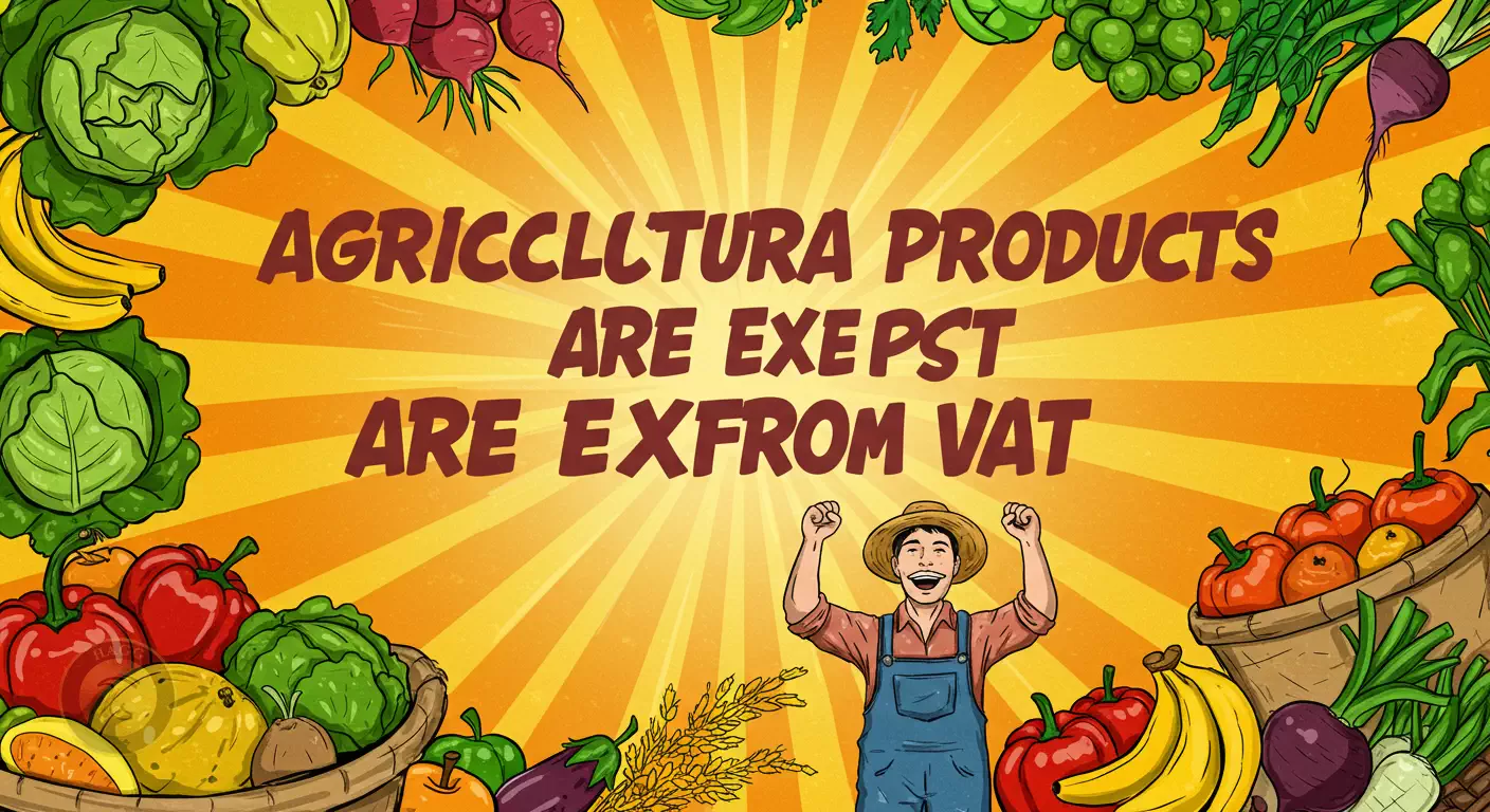 عکس مربوط به محصولات کشاورزی معاف از مالیات بر ارزش افزوده است