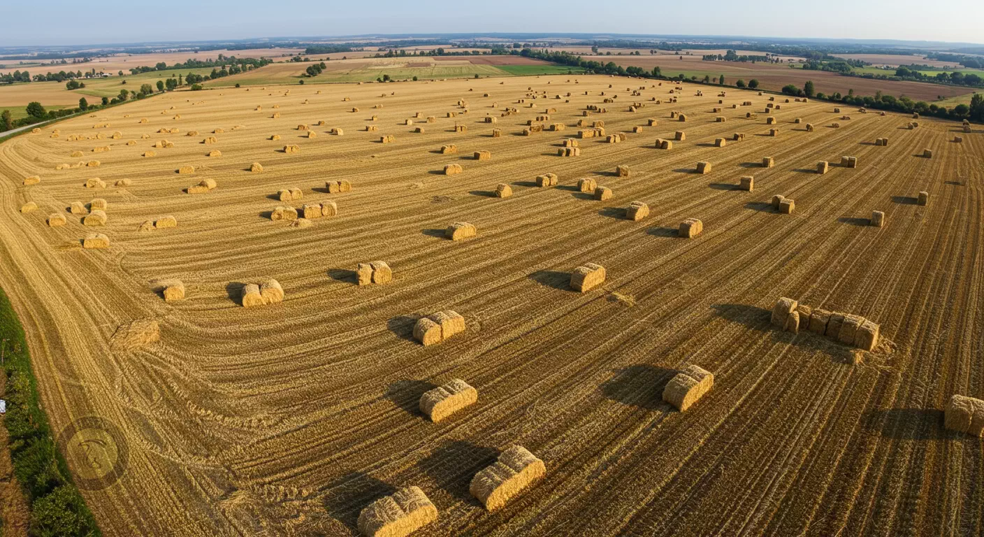 عکس مربوط به تولید ۶۰ هزار تنی کاه و کلش در اقلید