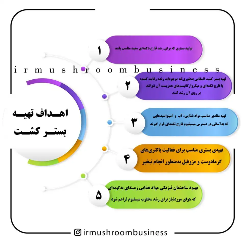 اهداف تهیه بستر کشت قارچ