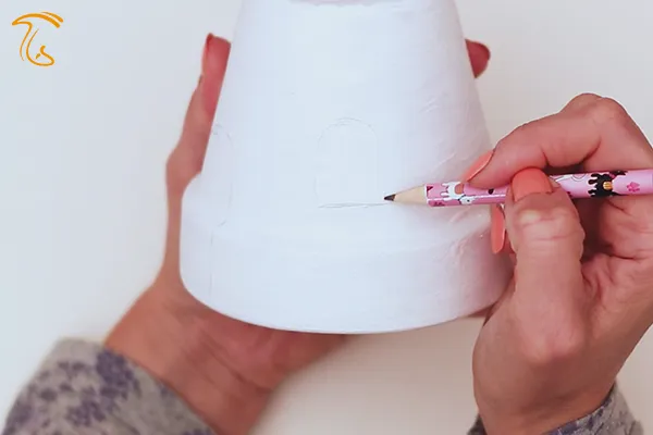 کشیدن طرح پنجره ی کلبه