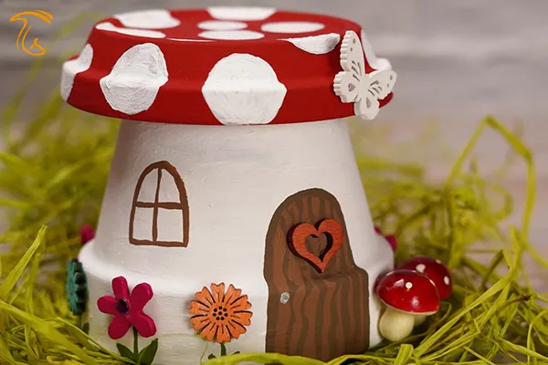 کاردستی ساخت خانه قارچی. کاردستی خانه ساده