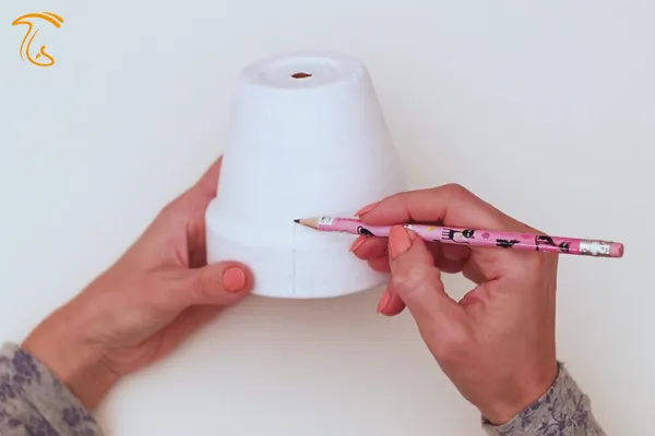 کاردستی با گلدون