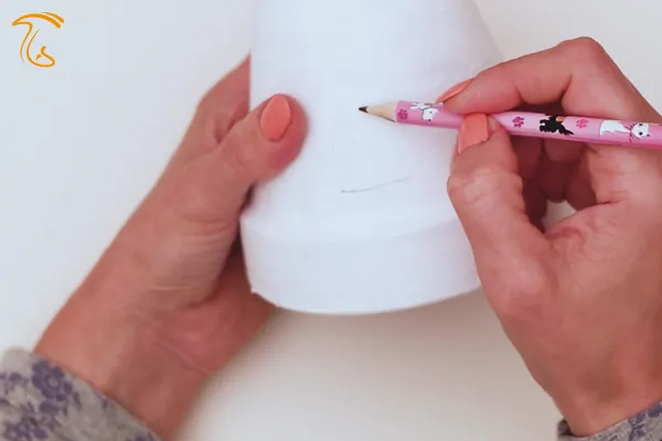 کاردستی زیبا با گلدون ساده