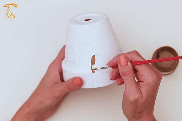 کاردستی با گلدون