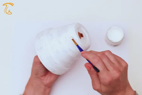 کاردستی با گلدان ساده