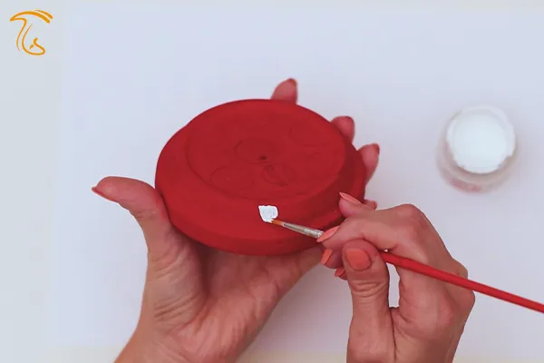 رنگ آمیزی کاردستی خانه قارچی