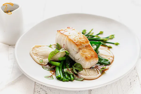 خوراک Pleurotus ostreatus با ماهی