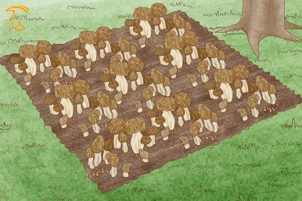 پروش قارچ مورل در حیاط خانه یا فضای باز