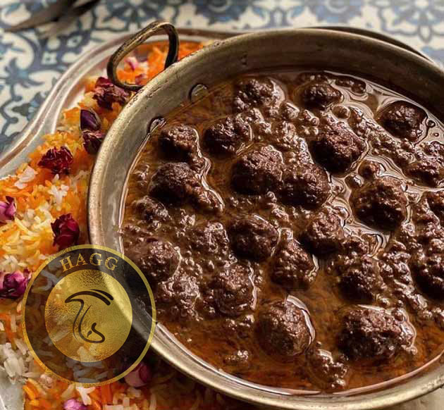 خورشت فسنجان قارچ و شیره کشمش