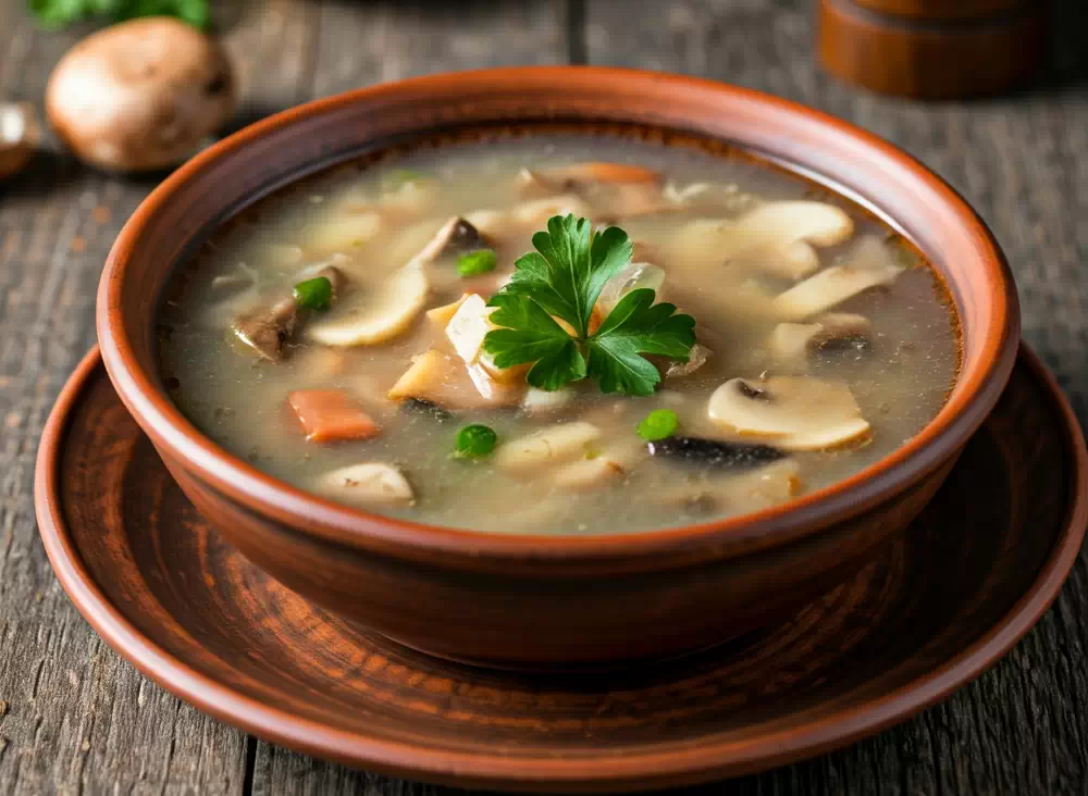 سوپ قارچ برای سرماخوردگی