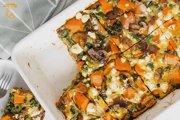 طرز تهیه کوکوی قارچ و هویج (غذای گیاهی)