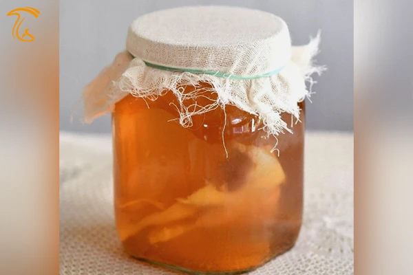 بستن درب ظرف با پارچه و کش