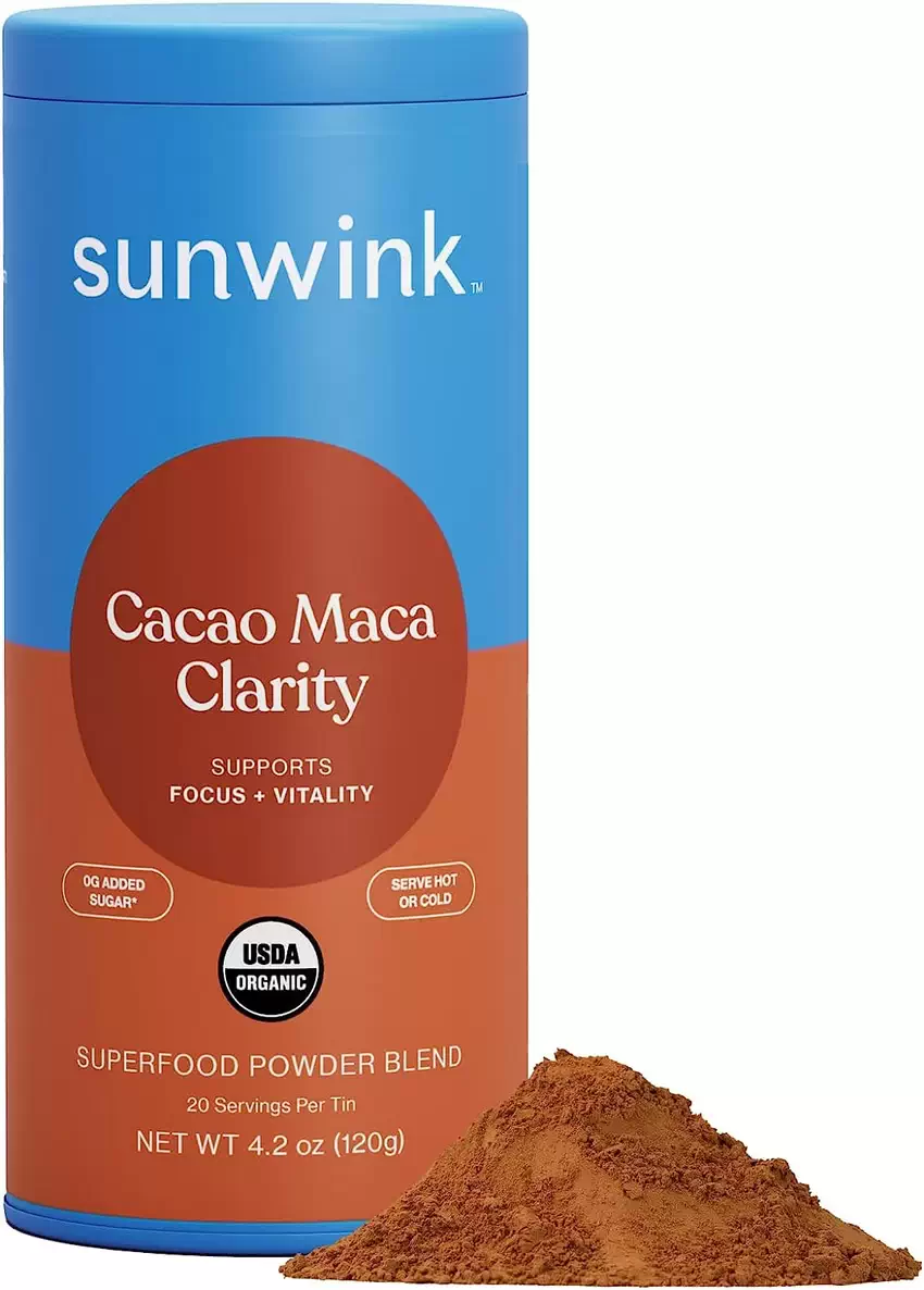 پودر کاکائو Sunwink Cacao Clarity حاوی قارچ های دارویی