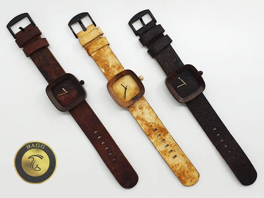 ساعت های قارچی pala x mylea ساخته شده از چوب و میسلیوم قارچ