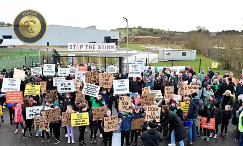 تظاهرات علیه کارخانه تولید قارچ