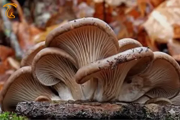 قارچ صدفی در جنگل