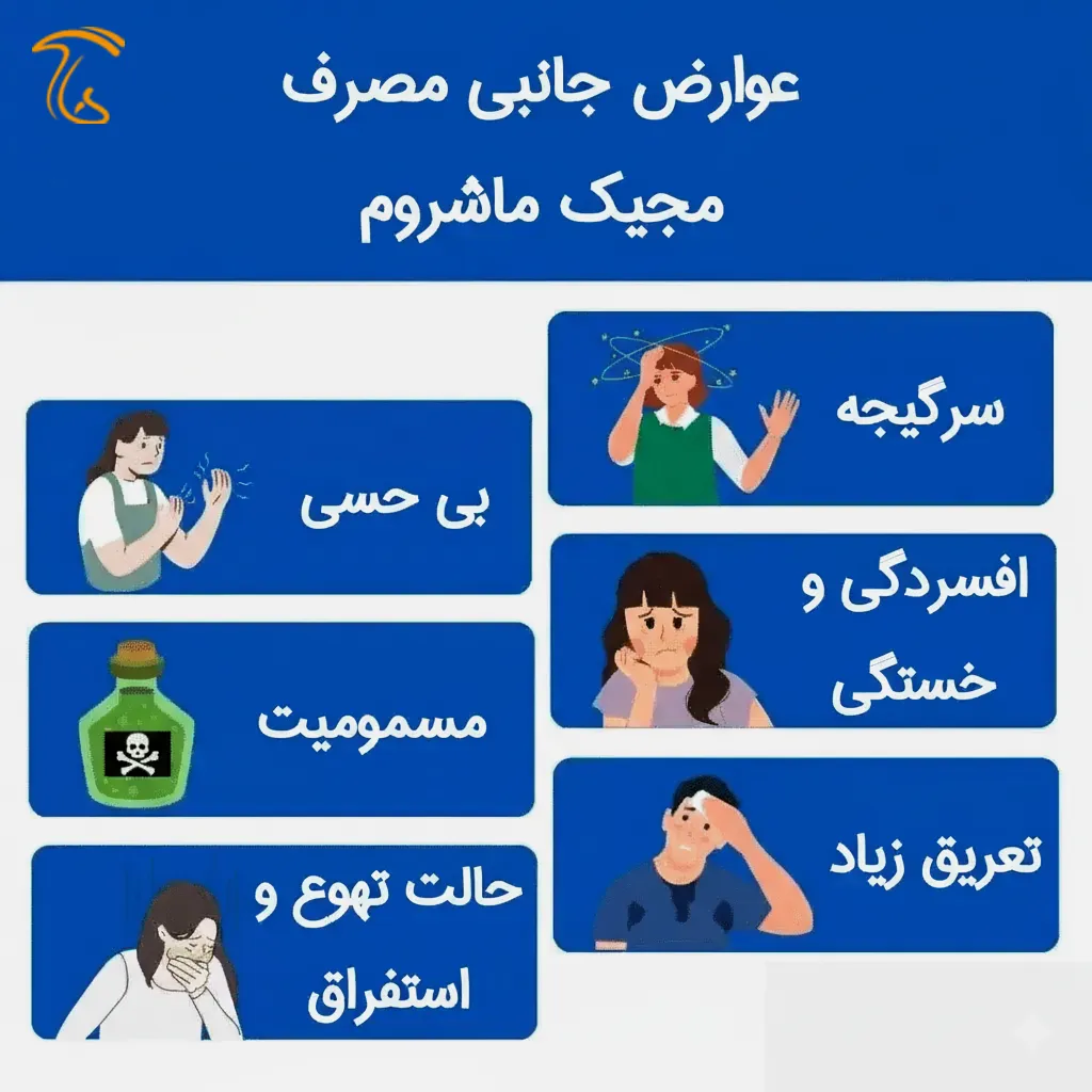 عوارض جانبی مصرف مجیک ماشروم آلبینو