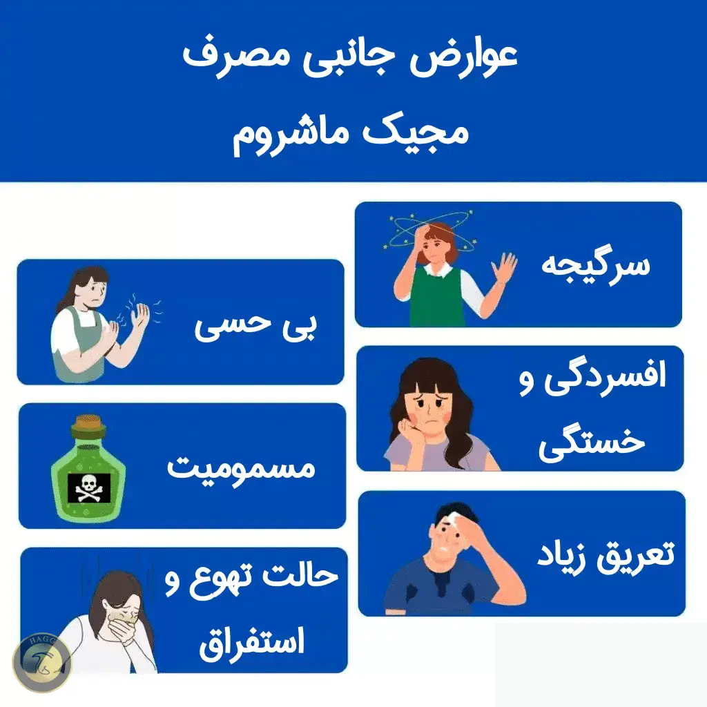 عوارض جانبی مصرف مجیک ماشروم آلبینو