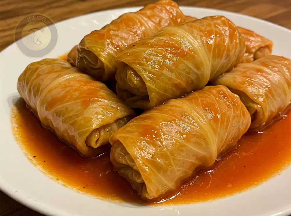 طرز تهیه دلمه کلم برگ یا دلمه کلم پیچ (cabbage roll) همراه با ویدیوی آموزشی