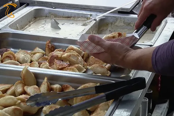 قارچ صدفی سرخ شده