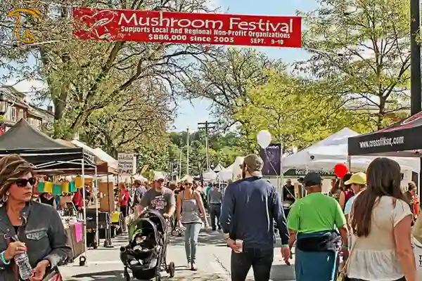 حضور بازدیدکنندگان در نمایشگاه قارچ پنسیلوانیا