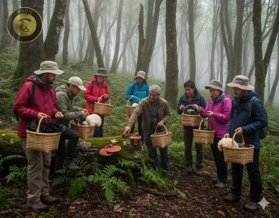 تور قارچ گردی در جنگل برای آشنایی و چیدن انواع قارچها