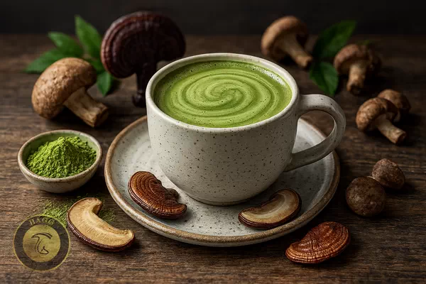 نوشیدنی ماشروم ماچا قارچ mushroom matcha
