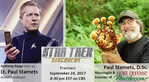 نامگذاری یک دانشمند قارچ شناس در سریال پیشتازان فضا بنام پاول استامتس