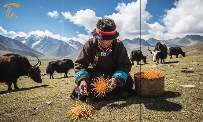 کشف قارچ کوردیسپس در ارتفاعات تبت