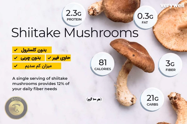 ارزش غذایی قارچ شیتاکه