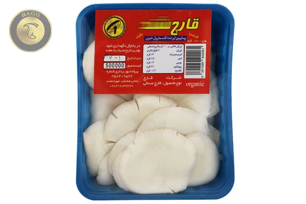 نمونه برچسب قارچ صدفی بسته بندی قارچ صدفی