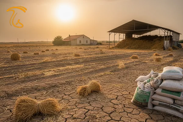 خشکسالی و افزایش دمای هوا منجر به کاهش و کمبود تولید کلش گندم که ماده اولیه کمپوست قارچ است، شده است.