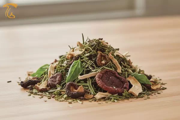 ترکیبی از قارچ‌ها و گیاهان دارویی و ادویه‌ها برای تهیه دمنوش