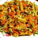 آموزش آشپزی با قارچ - ویدیوی طرز تهیه هویج پلو با قارچ - غذای گیاهی